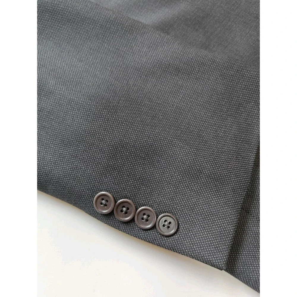 Jos A Bank Signature Gold Mens Sports Coat 42L Charcoal Grey 2 Button Wool Sport